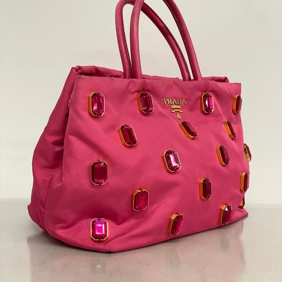 Prada tote bag nylon pink ladies - Picture 2 of 12